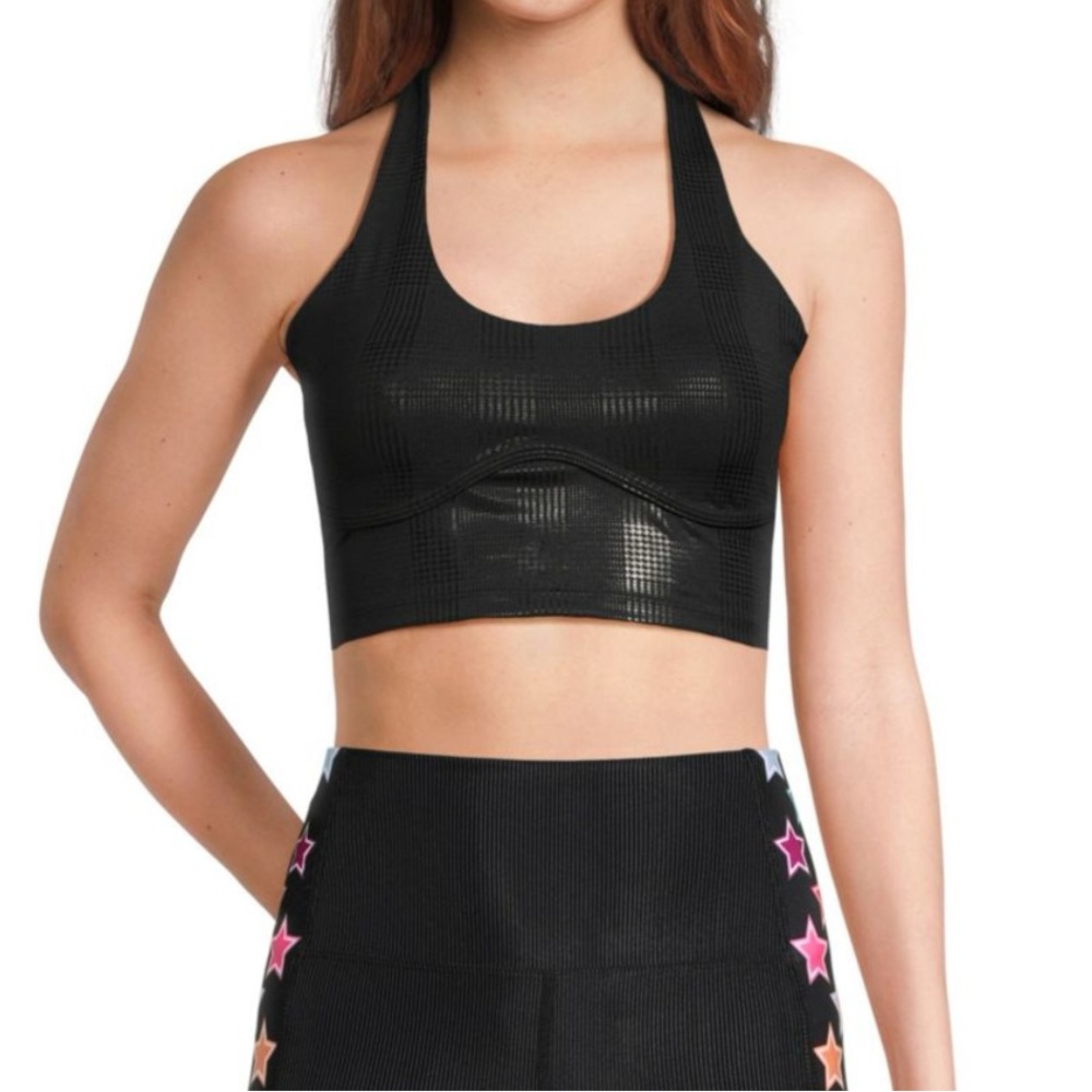Beach Riot Ciara Sports Bra in Onyx Houndstooth, size S NWT